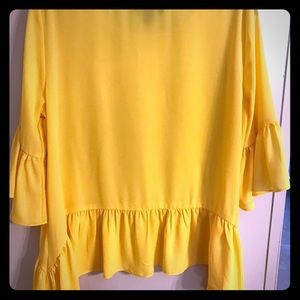 Yellow karen kane top small